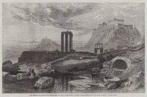 The Olympaeum and Acropolis of Athens, from the Banks of the Ilissus, exhibited at the British Institution